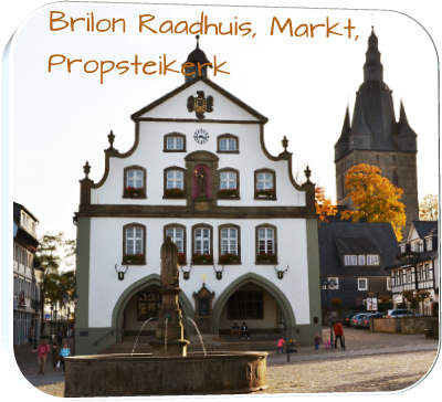 Brilon met Raadhuis, Markt en Propsteikerk