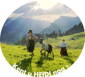 Kent U Heidi van het boek van de Zwitserse auteur Johanna Spyri en de film nog ? Kent U de bergen van Zwitserland wel goed genoeg ? Er is méér ..