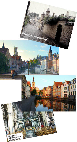 Brugge is voor Romantiek, Brugge is ook Rome of Rooms Katholiek en dus kerken, Brugge was vroeger en is nu nog steeds geliefd