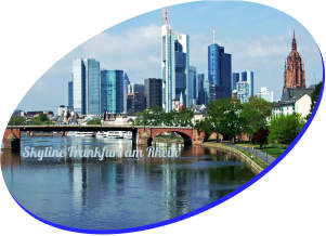 Skyline van Frankfurt am Rhein