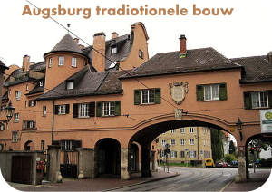 Augsburg met traditionele bouw