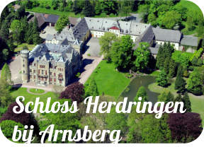 Slot Herdringen in de gemeente Arnsberg, voormalig huis van de familie von Fürstenberg, is te huur voor feesten en evenementen