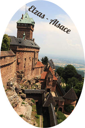 Alsace of Elzas, net om de hoek van de Eifel met de Moezel, beetje links van het Zwarte Woud, met plaatsen als Straatsburg en Colmar, maar ook Niederbronn les Bains