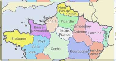 de regio in noord frankrijk bij naam