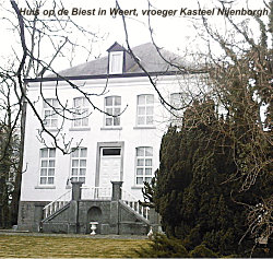 Kasteel Nijenborgh te Weert is niet meer sedert 1702, op die plek sedert 1841 het Huis op de Biest