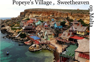 Popeye Town Sweetheaven Malta attractiepark of pretpark op Malta