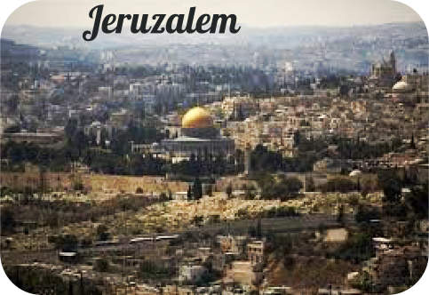 Jeruzalem ook wel El Kuds = de heilige in Israel
