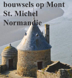 bouwsels op Mont St. Michel Normandië Frankrijk, zou zomaar kunnen ?