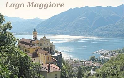 Blik op het Lago Maggiore in Noord Italie