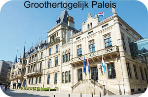 Ooit Stadhuis, nu Paleis van de Groothertog van Luxemburg en in de zomermaanden te bezichtigen