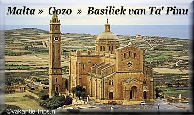 Basiliek Ta Pina op Gozo bij Malta