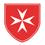 het teken van de Maltezer Orde : het Maltezer kruis symboliseert de acht zaligsprekingen in de 8 punten