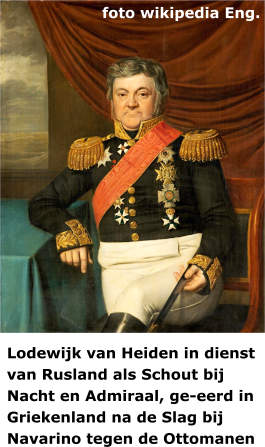 Lodewijk van Heiden als admiraal in Russische dienst