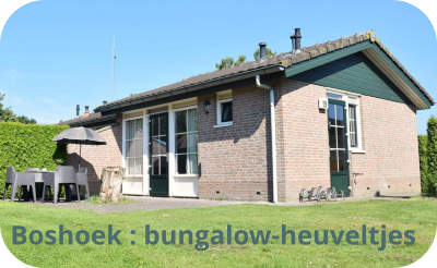 Vakantiepark Boshoek bungalow Heuveltjes bijv.