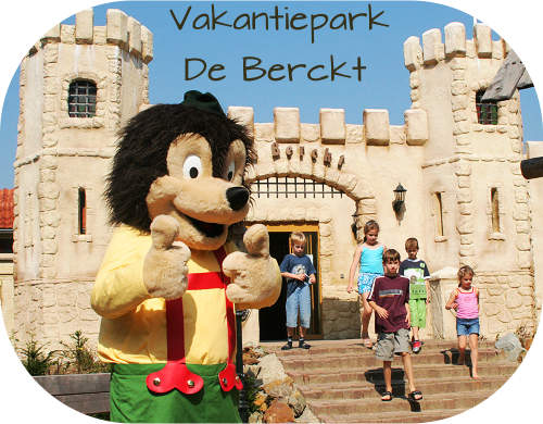Het Kasteel van Vakantiepark De Berckt bij Baarlo / Venlo in Limburg