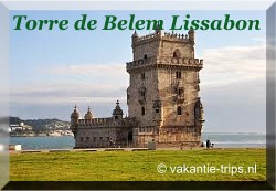 Torre de Belem in Lissabon, versterkte toren 16e eeuw herinnering aan de ontdekkingsreizen van Portugal