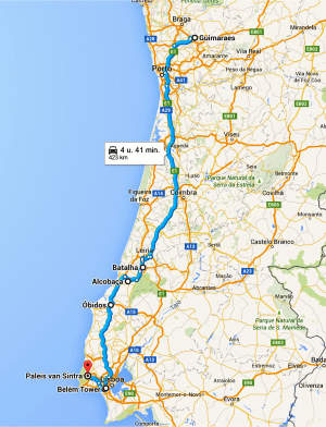zilverkust van Portugal van Lissabon tot Porto, ook wel Costa da Prata met Azoia
