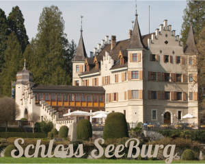 Schloss Seeburg in Kreuzlingen aan de Seeweg 5, net buiten Konstanz, maar wel aan de Bodensee