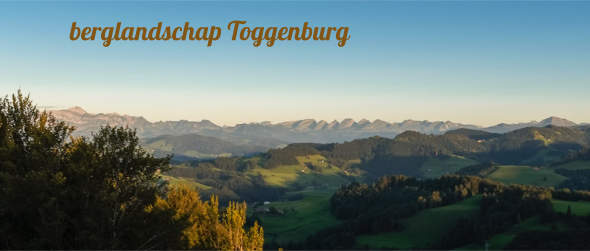 de vriendelijke kant van de Toggenburg als berglandschap
